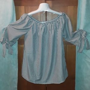 Stem and Vine striped Blouse
